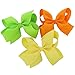 Fortop Boutique Grosgrain Ribbon Hair Bows Alligator Clips 15 Piece