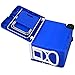 Giantex Multi Function Rolling Cooler Picnic Camping Outdoor w/Table & 2 Chairs Blue