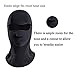 KSKG Balaclava Mask Winter Windproof Fleece Thermal Full Face Ski and Neck Warmer for Motorcycle Cycling Black