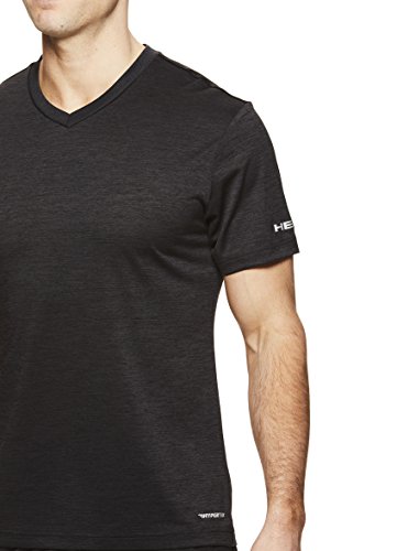 image for HEAD Men's V Neck Gym Training & Workout T-Shirt - Short Sleeve Active