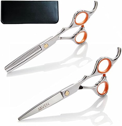 6.5 Inch Japanese Hairdressing Hair Shears Scissors For Women Kids Professional Razor Hair Cutting Scissors Kit Fine Adjustment Tension Screw 440C Stainless Steel Comfortable Finger Rest With Bag Comb