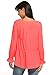 Meaneor Women's Ruffle Peplum High Low Swing Dressy Top Blouse,Pink,Medium