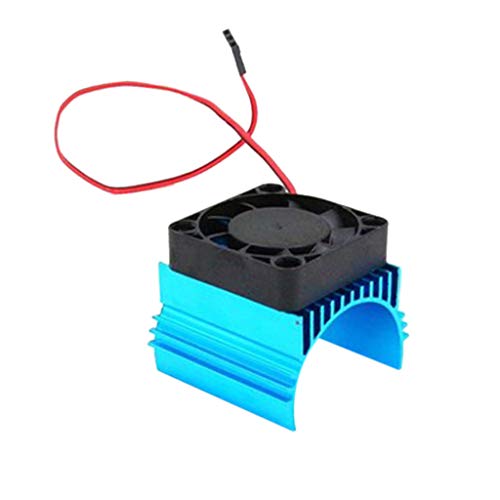 Fullfun Blue RC Parts Electric Car Motor Radiator Cover Cooling Fan for HSP RC Car 4274 4074 1515 Engine Power Radiator - Thumbnail 3