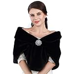 Aukmla Women's Faux Fur Shawls and Wraps Wedding Faux Fox Fur Stole Bridal Fur Scarf for Bride and Bridesmaids Aukmla Women's Faux Fur Shawls and Wraps Wedding Faux Fox Fur Stole Bridal Fur Scarf for Bride and Bridesmaids
