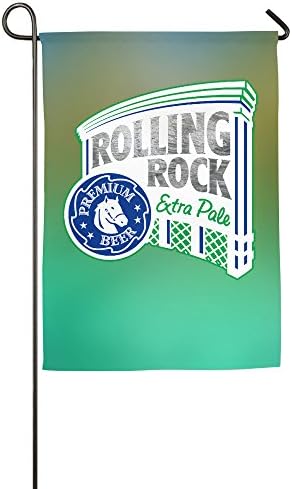 Personalized Decorative Welcome Polyester Garden Flags Printed Rolling Rock Flag For Indoor/Outdoor With Two Size - 12 18 Or 18 27 Inch