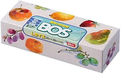 Amazon 驚異の防臭袋 Bos ボス Lサイズ 90枚入り おむつ うんち 生ゴミ などの 処理 に最適 袋カラー ホワイト Bos ボス ごみ袋