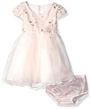 Bonnie Baby Baby-Girls Sequin Embroidered Ballerina Dress