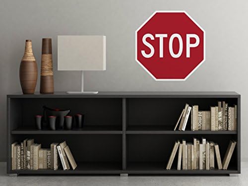 Stop Sign Premium Fabric Wall Decal - Traffic and Street Signs - Non-Toxic, Reusable, Repositionable