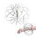Spinner Ring Arm Slinkey Toy,ST Flow Rings Kinetic Spring Bracelet,3D Kinetic Shaped Flow Ring Funny Toys Gift for Kids.