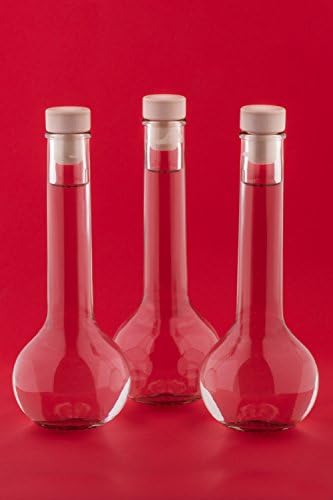 casavetro 500ml Glass Bottles with Cork Lids 6 Pcs Reusable Airtight Glass Bottle for Home Made Sloe Gin Liqueur Schnapps Wine Cider Soda Vodka Vinegar Oil Bottles - Tulipano-HGK (6 x 500 ml)