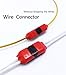 Wire Connectors - Low Voltage Electrical Connector Quick Splice 22-20 awg Extension Cable, no Soldering, without Stripping (Pack of 10)