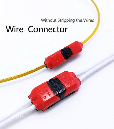 Alightings Quick Wire Splice Connector Without Stripping the Wires Compatible with 22 - 20 AWG Cable for Some Tight-fitting Automotive Uses(pack of 10, I Type 1 Pin) - Thumbnail 4