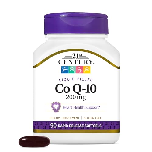 21st Century CoQ10 200mg Softgels, Heart & Antioxidant, 90 Count