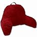 Deluxe Comfort Microsuede Bed Rest - Backrest Pillow with Arms - Bed Rest Pillow - Reading Bedrest Lounger - Sitting Support Pillow - Soft But Firmly-Stuffed Fiberfill - Reading Pillow, Red J-12-Red