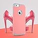 ULAK iPhone 6 Case, [Slim Fit] Sugar Candy [Anti-Slip] Drop Protection with Shock Absorbent [Hybrid PC & Silicone Case] Cover for Apple iPhone 6s / 6 - [Pink/Grey]