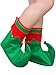 Santa Elf Costume Set Novelty Elf Shoes Elf Hat for Christmas Costume Accessories (Adult Size)