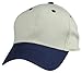 Plain Baseball Cap in Navy Blue and Stone Gray