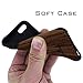 NeWisdom iPhone se case Wood, iPhone 5s Case Wood, iPhone 5 case Wood, Soft Wooden Non Slip Slim Shock Proof Unique Designed TPU Silicon Cover - Sandalwood