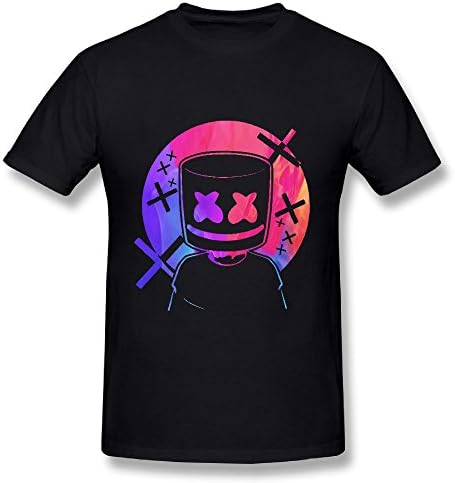 DlbeeKowi Women's Marshmello Cotton Tee Black