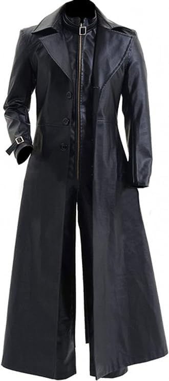 Amazon.com: LP-FACON Mens Western Cowboy Duster Trench Coat Ranger