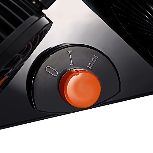 Mitchell Double Fans Combination 360 Degree Rotating Car Cooling Fan Air Conditioner for Cars