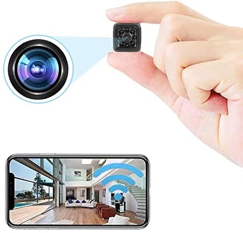 Wireless Camera WiFi Camera Mini Security Camera Portable Small Nanny Cam  Voice Function with Audio and Video Recording HD 1080P Night Vision and 