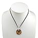 Chuvora Hand Painted Venetian Murano Glass Multi-Colored Red Orange Yellow Pendant Necklace, 18-20 inches