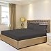 Utopia Bedding Microfiber Fitted Sheet (Queen, Dark Grey)
