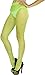 ToBeInStyle Women's Seamless Diamond Net Spandex Nylon Blend Pantyhose - Neon Green - One Size Regular