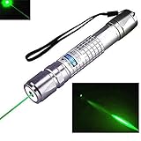 Tactical Hunting Rifle Scope Sight Laser Pen, Demo Remote Pen Pointer Projector Travel Outdoor Flashlight, LED Interactive Baton Funny Laser Toy (Blue)