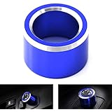 iJDMTOY Blue Anodized Aluminum Side Mirror Adjustment Button Knob Cover For Subaru WRX, STI, Impreza, Forester, XV Crosstrek