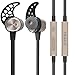 TRAKK METAL Premium Metal Bluetooth 4.1 Wireless Rechargeable Sport Stereo Headphones with Magnetic Technology - Secure Fit Workout Earbuds with Built-in Mic - Gold