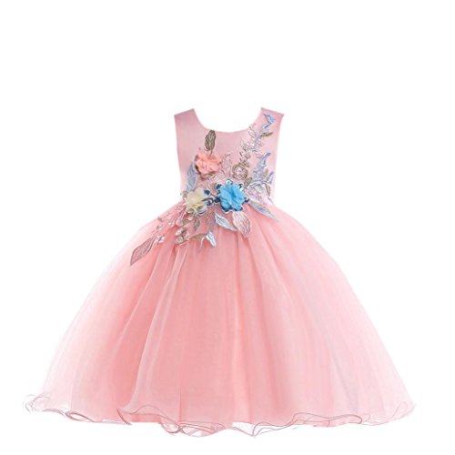 SMALLE◕‿◕ ◕‿◕ Clearance,Flower Baby Girls Princess Tutu Dress Print Sleeveless Formal Clothing Dresses