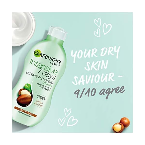 Garnier Intensive 7 Days Shea Butter Body Lotion Dry Skin, with glycerin - 400 ml