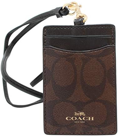 coach signature card holder