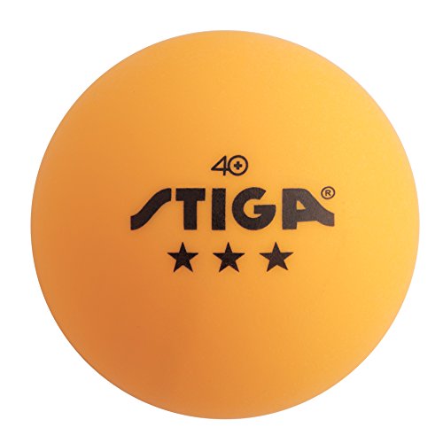 STIGA 3Star Table Tennis Balls (Orange, 40 Mm Two 6 Packs) Sporting