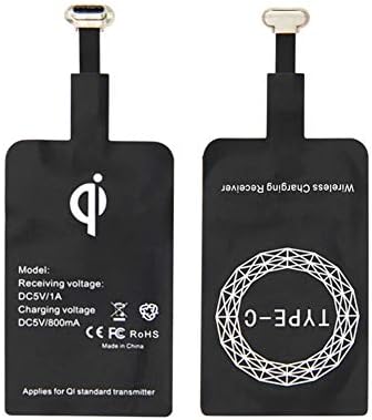 Lanceasy Universal Qi Wireless Charger Receiver Card Charger Adapter Pad Coil for iPhone/Type-C