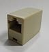 Cat5 Network Ethernet Cable Coupler - connects two network cables together to extend their distance. Also can be used with other items that use a 8 conductor rj45 connector cable to extend their distance, like used in some symbol barcode readers Beige Color