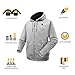 ORORO Heated Hoodie with Battery, Fleece Full-Zip Heated Sweatshirt Hoodie (Charger Not Included) (XL, Grey)