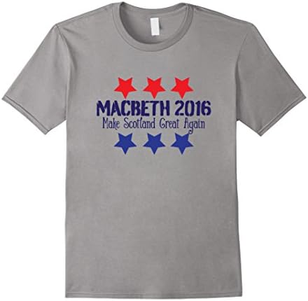 Mens Macbeth 2016 - funny tshirt XL Slate