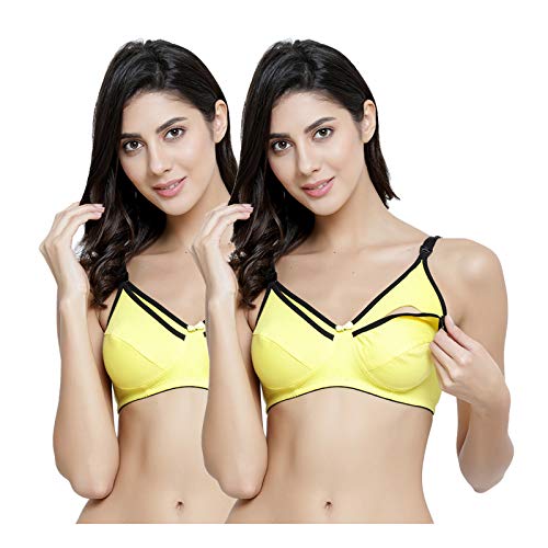 Womens Breastfeeding Nursing Maternity/Breast Feeding Bra (Pack of 2)