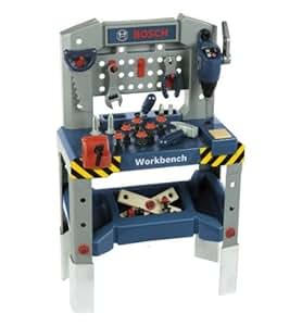 Theo Klein 8241 Bosch Adjustable Height Toy Workbench with 