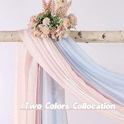 DONREN Luxury Sheer Window Scarf for Window