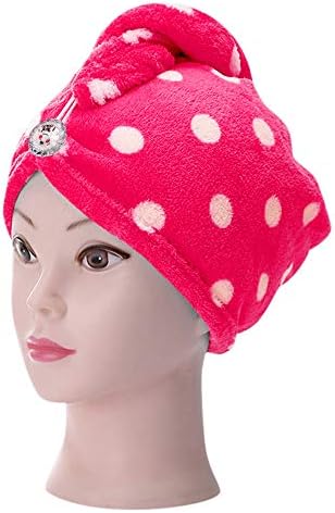 Vacally Microfiber Shower Caps Hat Hair Turban Quickly Dry Hair Hat Wrapped Towel Bath Caps