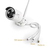 [Audio Video & 960p 6mm] xmartO WB1326 960p HD 1.3 Megapixel IP Network Wireless Security Camera Weatherproof Outdoor with 80ft IR Night Vision (White)