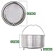 Aozita Steamer Basket for Instant Pot Accessories 3 Qt Only- Stainless Steel Steam Insert with Premium Handle for 3 Quart Pressure Cookers - Vegetables, Eggs, Meats, etc