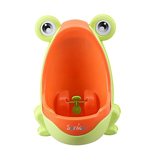 Soraco Frog Potty Toilet Training Urinal with Funny Whirling Target (Yellow) - Thumbnail 7