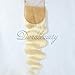Dorabeauty #613 Platinum Blonde Hair 4×4 Lace Closure with 3 Bundles 100% Brazilian Remy Human Hair