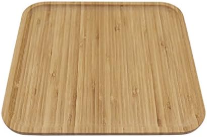 AuroTrends Bamboo Square Tray It can be Used for Drinks, Bread and The Like. Waterproof, Mildew Proof and Insect Proof 11inX11in (Square)