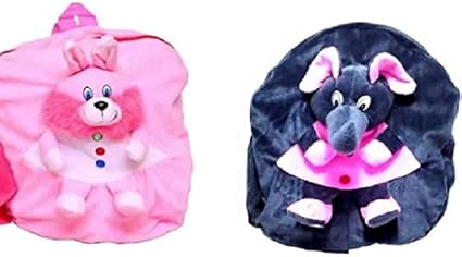 Prachi Toys Combo of Cute Soft Toy School Bag /Travelling Bag/Picnic Soft Toy Bag for Kids (Pack of 2)